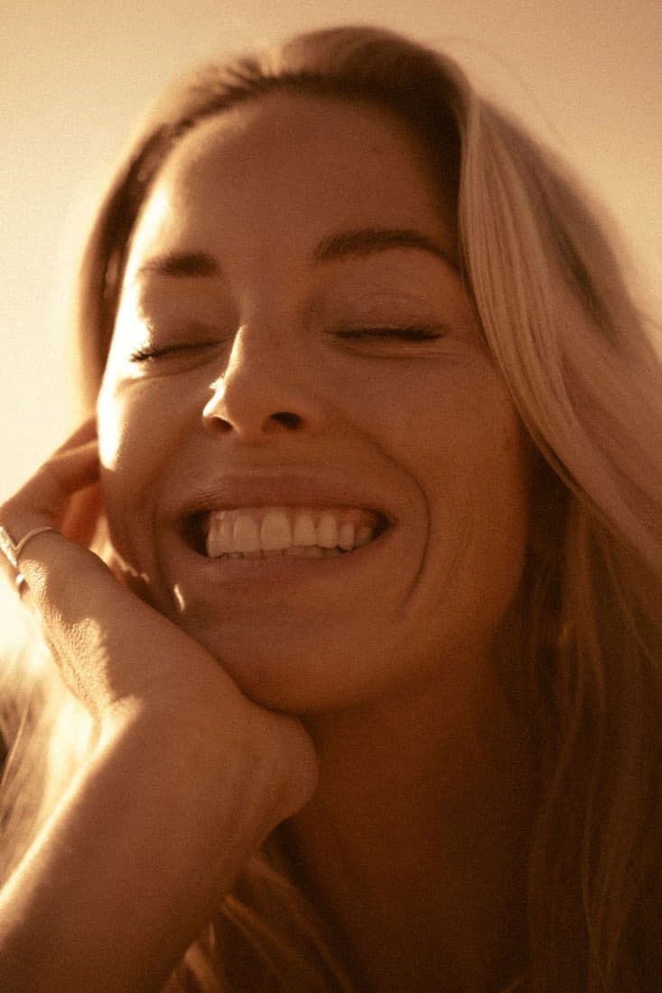 Portrait of Andrea Leijon, founder of Temple, in warm natural light