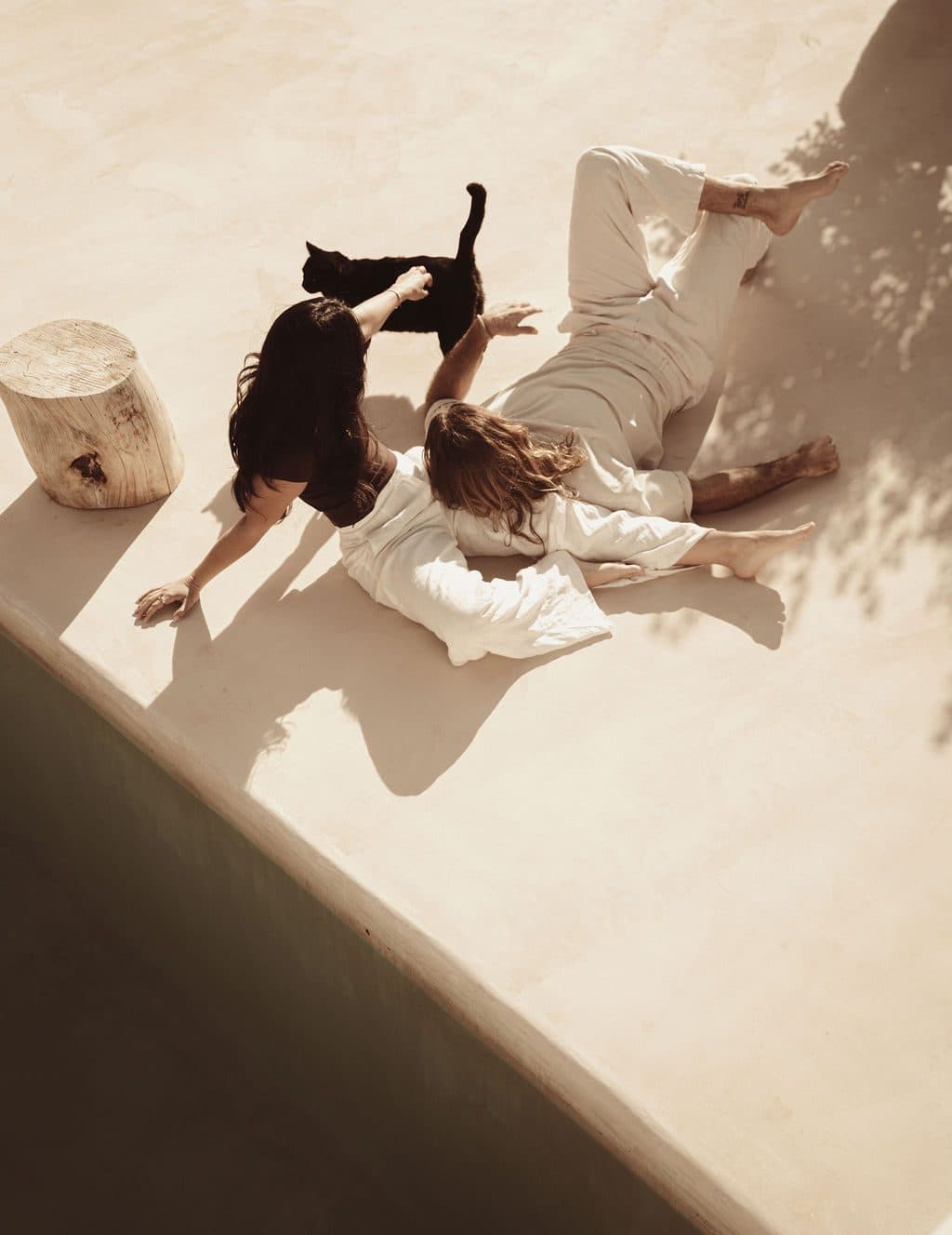 Playful family moment, illustrating warm, easy communication